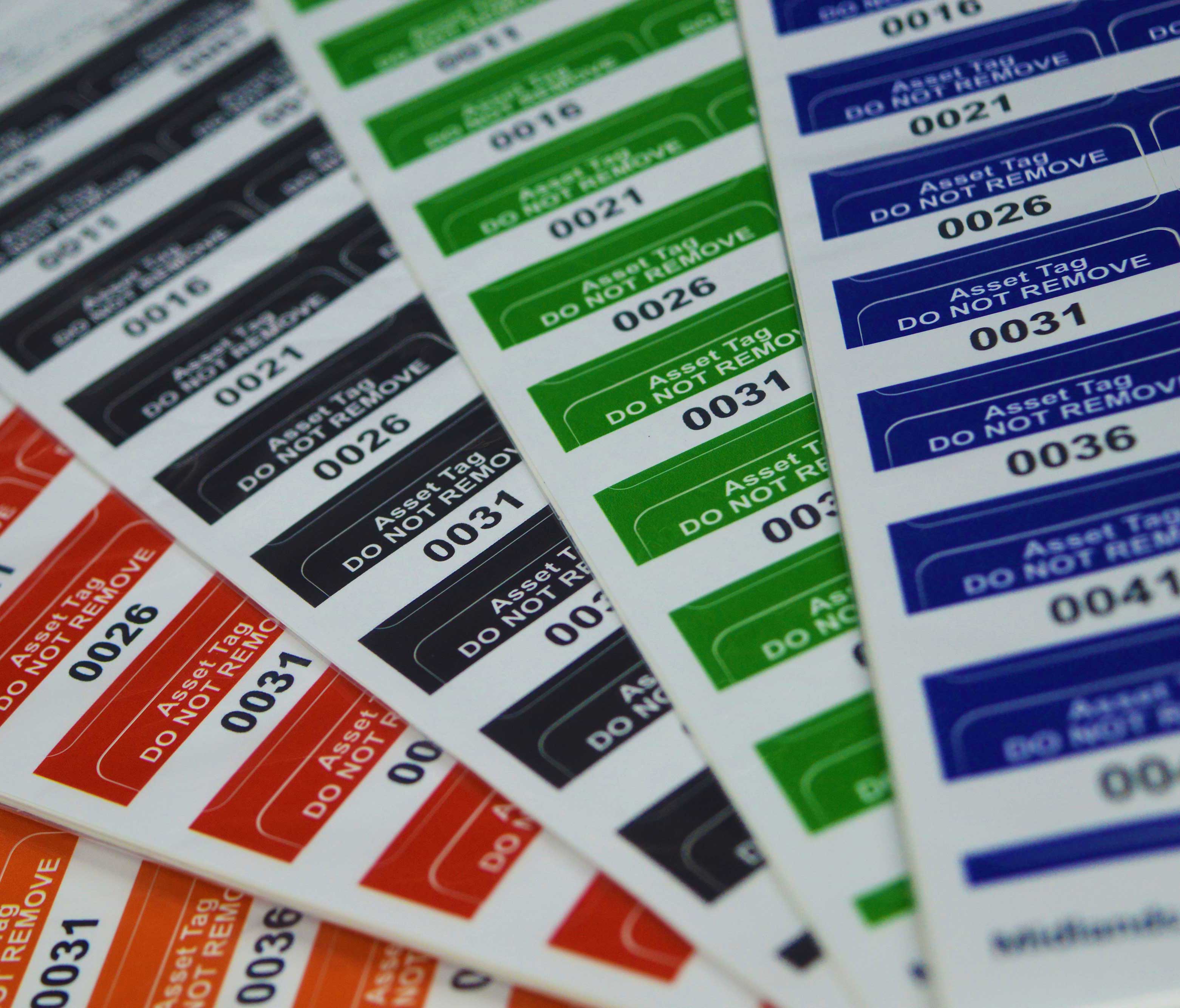 Asset Tags Asset Labels